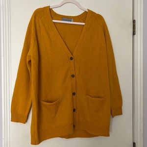 Brand new Stitch Play mustard cardigan